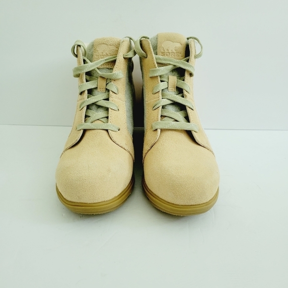 NEW Sorel Beige Ankle Lace Bootie Size 10 - Picture 2 of 6